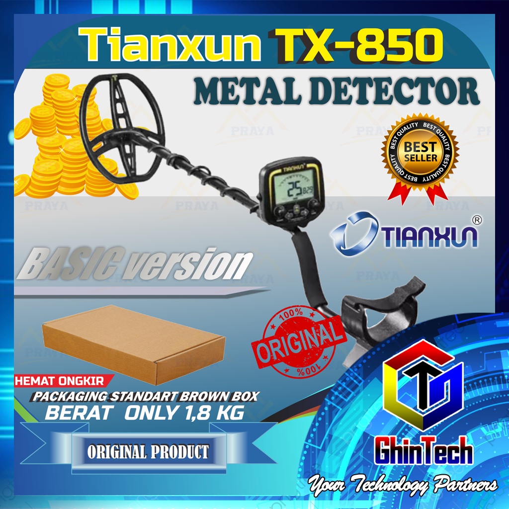 Jual PROFESSIONAL METAL DETECTOR TIANXUN TX850 TX 850 TX-850 ...