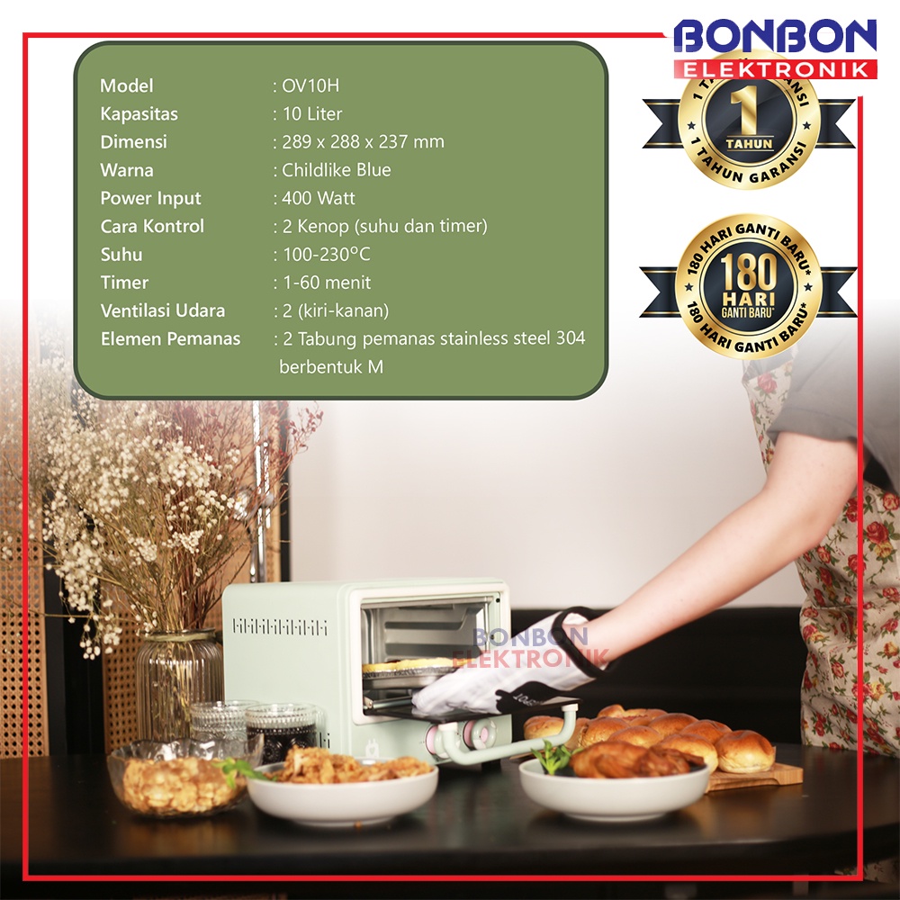 Flife Mini Milky Oven OV-10H 10L / OV 10H 400W