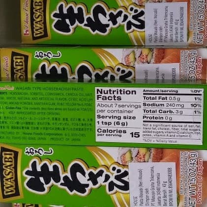 

Siap Kirim Wasabi House Foods | Pasta Wasabi | Neri Wasabi 43Gr