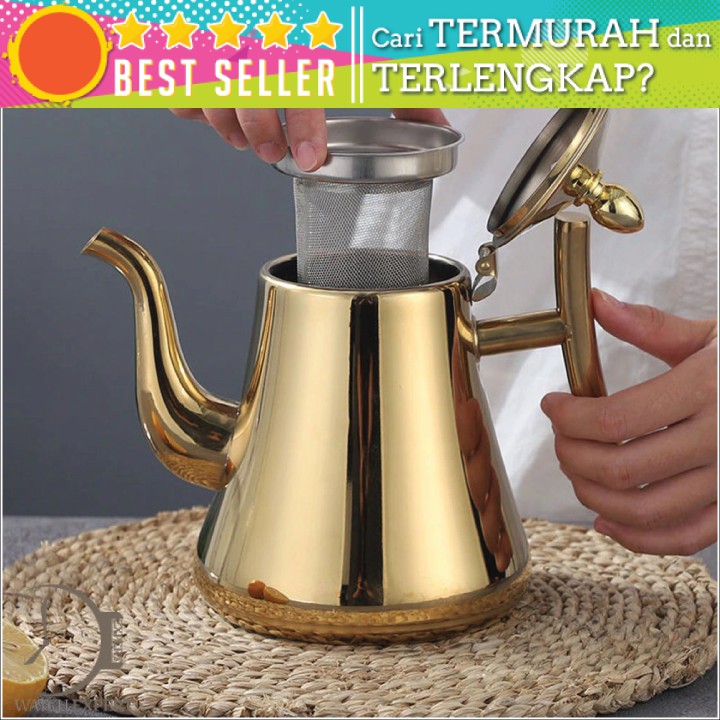 Bisa COD Kettle Teko Air Teh Kopi Water Kettle Teapot 1.8L dengan Filter - Kashi HS4015