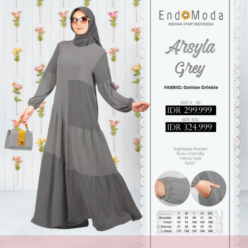 GAMIS CASUAL SYARi ARSYILA ENDOMODA