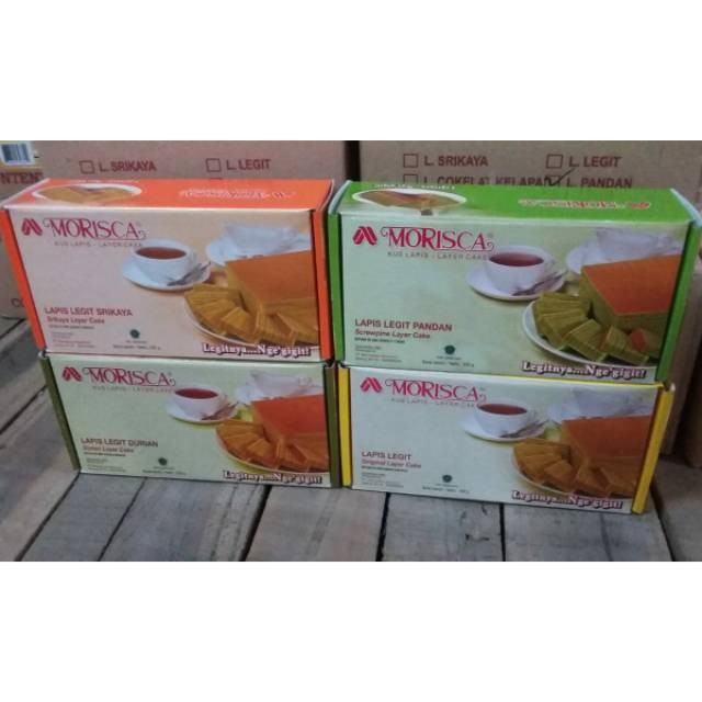 KUE ROTI LAPIS LEGIT MORISCA LAYER CAKE DURIAN PANDAN SRIKAYA 500 G GR GRAM 500GR 500GRAM 500G