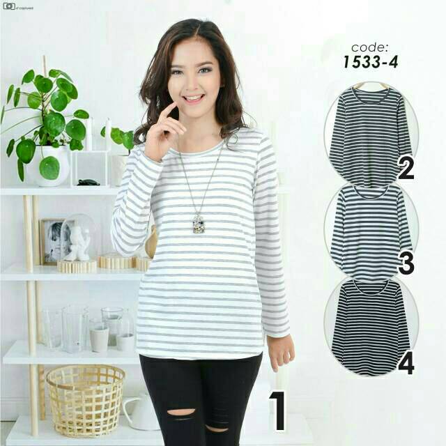 Stevia top L/LENGAN PANJANG/ATASAN WANITA/BAJU MURAH/GROSIR