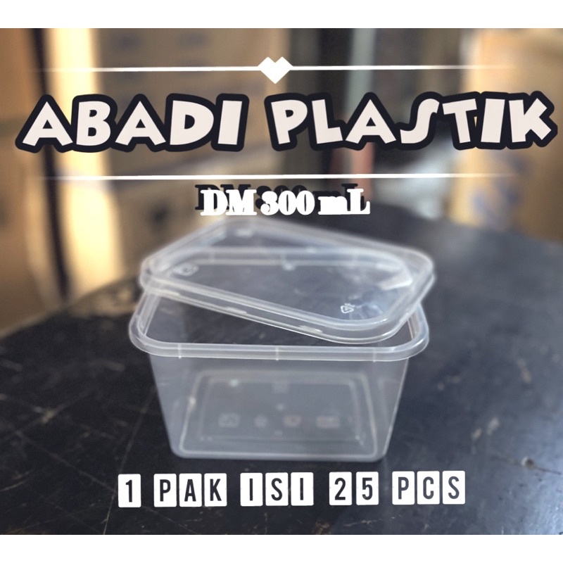 300ML DM THINWALL / KOTAK PLASTIK/ DESSERT BOX
