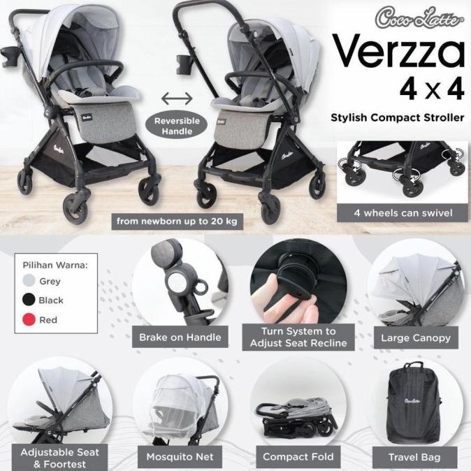 Cocolatte Stroller 21208 Verzza 4x4 / Stroller Bayi