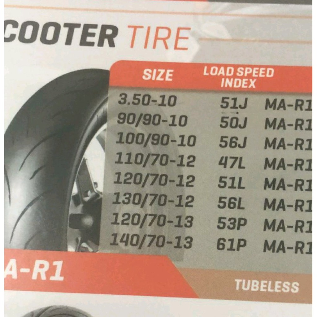 Unik Ban Tubeless Maxxis MA R1 350 - 10 Vespa Sprint PX PTS Excel Spartan R10 Limited