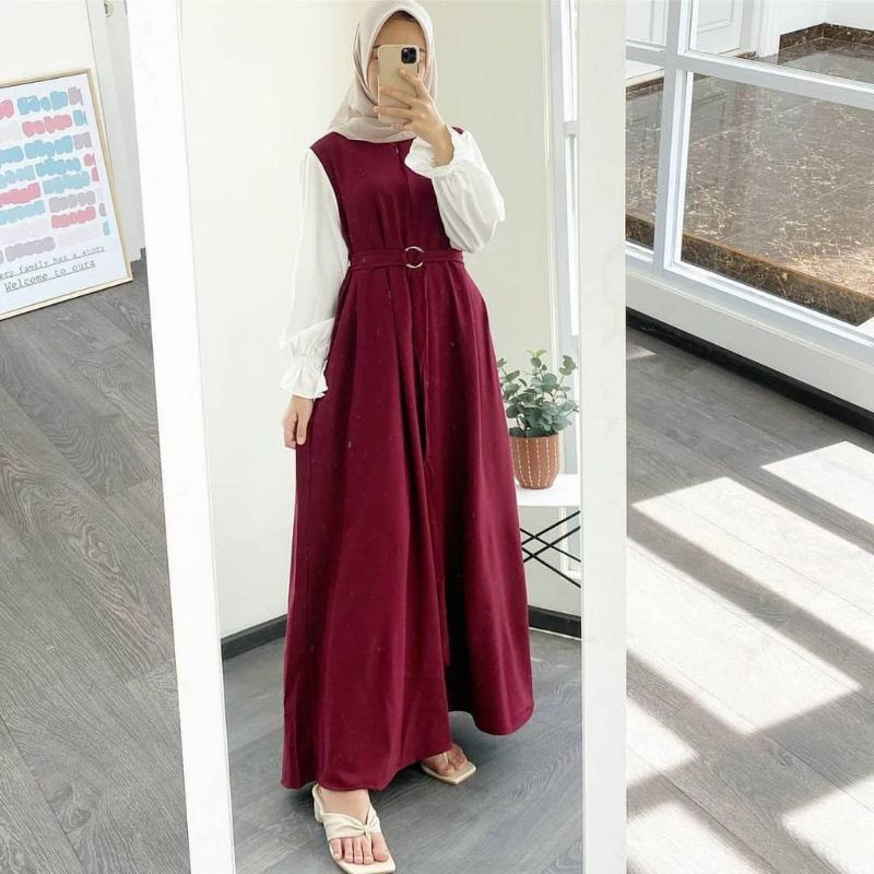 DAYANA MAXI S M L XL XXL 3XL 5L Gamis Dress Remaja Wanita Jumbo Ld120 Ld 130 140 Terbaru Murah