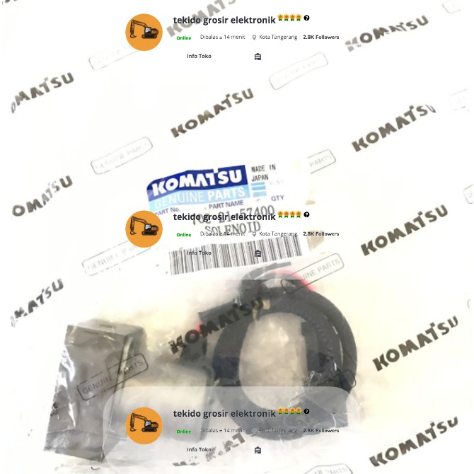 Pilot valve pc200-7 komatsu 702-21-57400