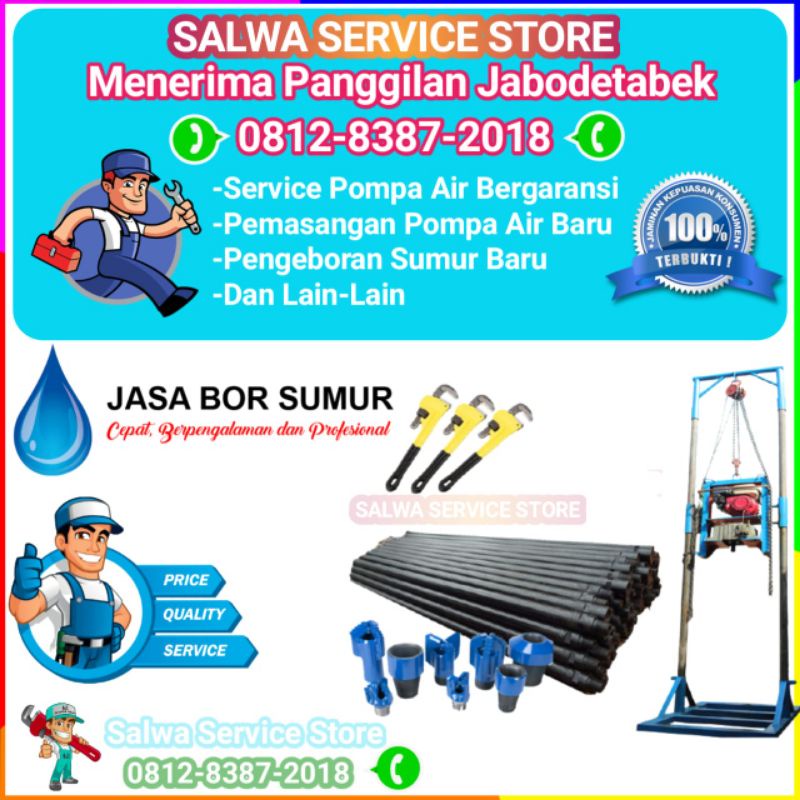 JASA PENGEBORAN JET PUMP Sumur dalam Sumur Kering Dki Jakarta
