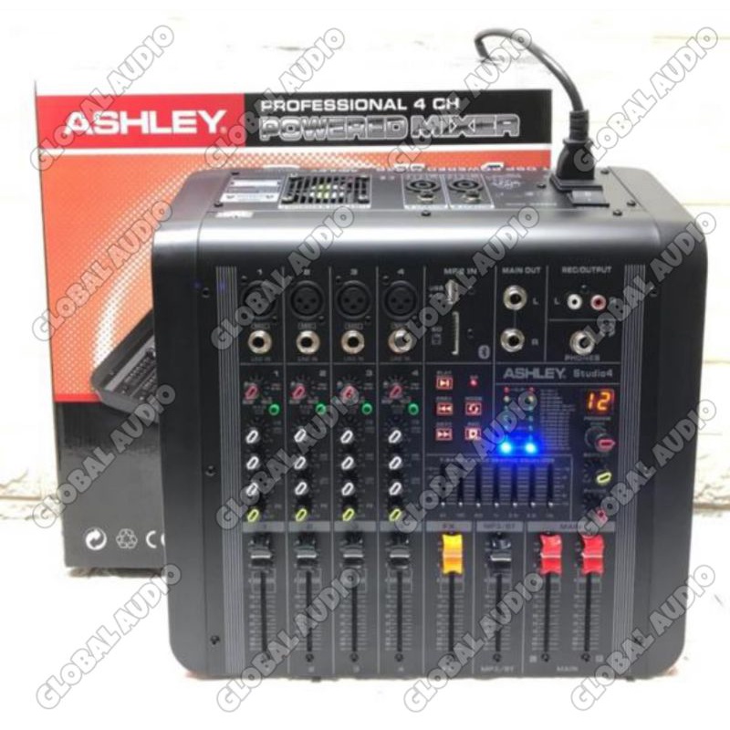 Power Mixer Studio 4 Ashley 4Channel Original POWER STUDIO 4 studio4 Bagus Murah ( Bisa COD )