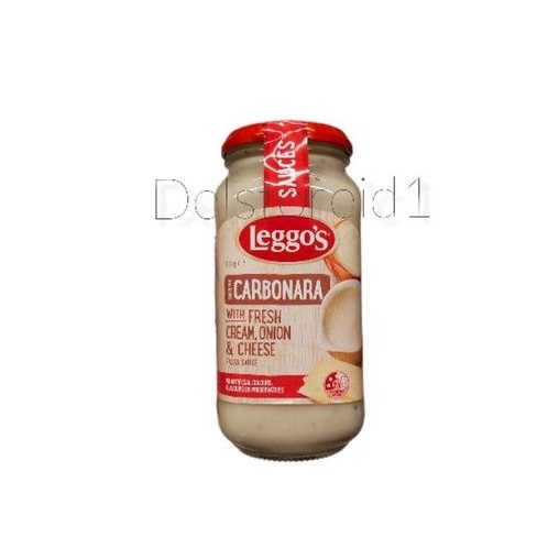 

Leggo's sauce for carbonara with fresh cream, onion and cheese pasta sauce 490 gr