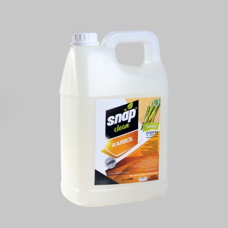 Snap clean - Karbol 4L wangi sereh. lemon dan pine (keluarkota)