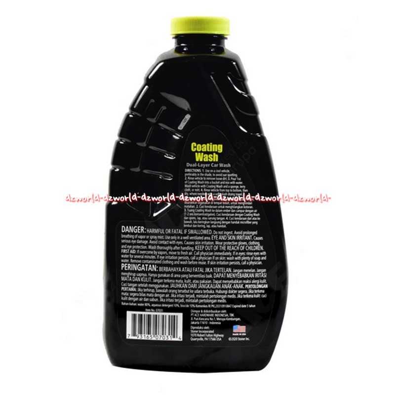 Stoner Car Care Coating Wash Duai Layer Car Wash Cuci Mobil 1.4L Ston Ner