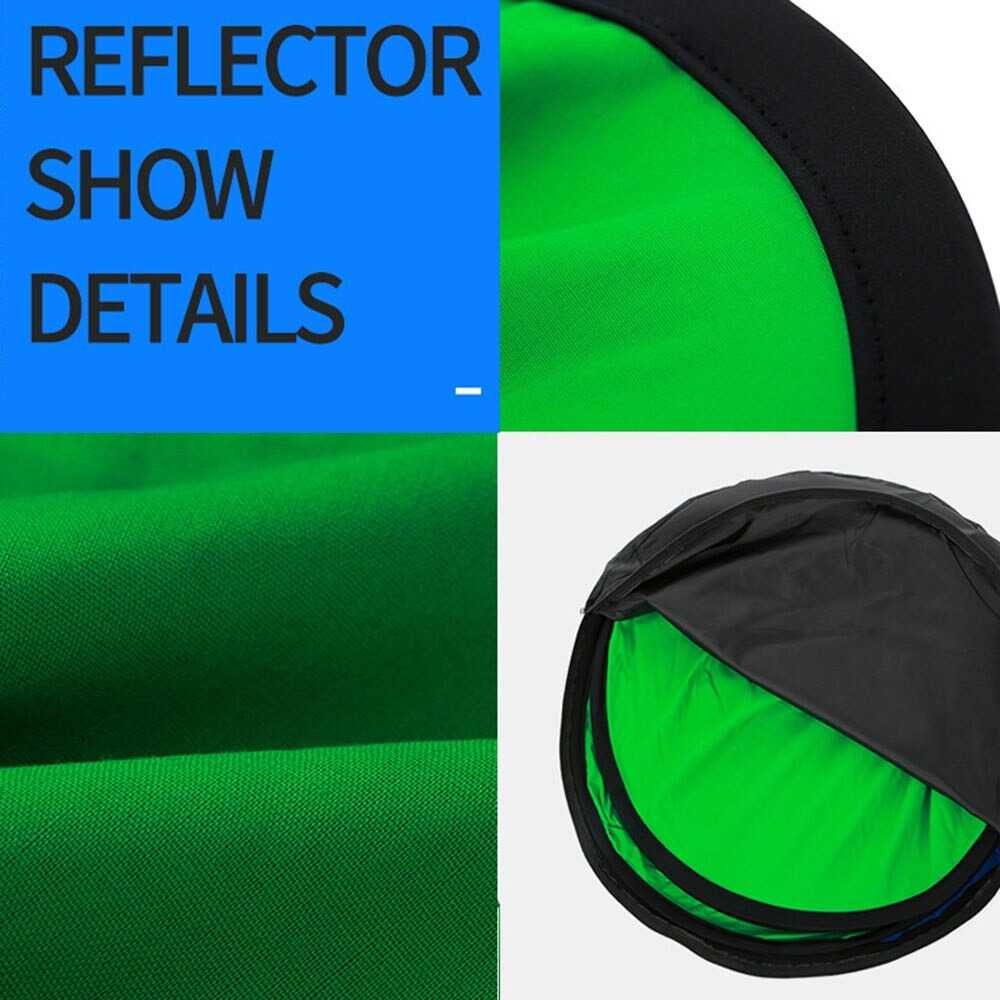 (BISA COD) FTIHSHPFORNORM Round Reflektor Cahaya 2 in 1 Backdrops 100 x 150 cm - FR001