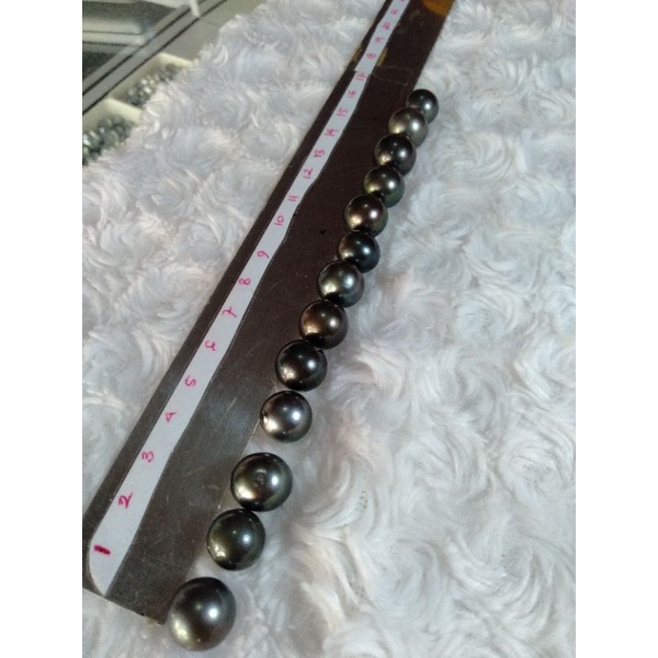 Butiran Mutiara Air Laut Hitam