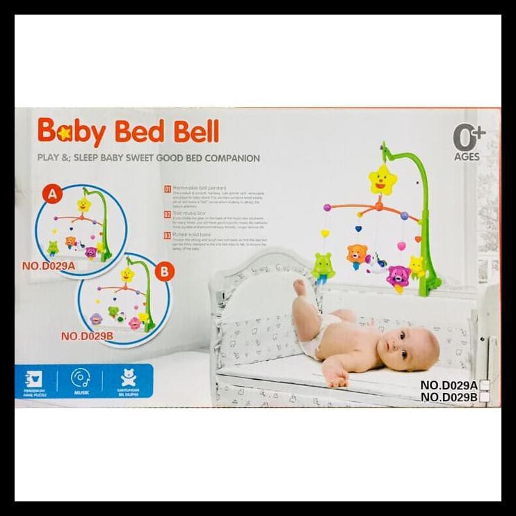 Mainan Bayi Playnfun Baby Bed Bell 3in1 Musical Mobile