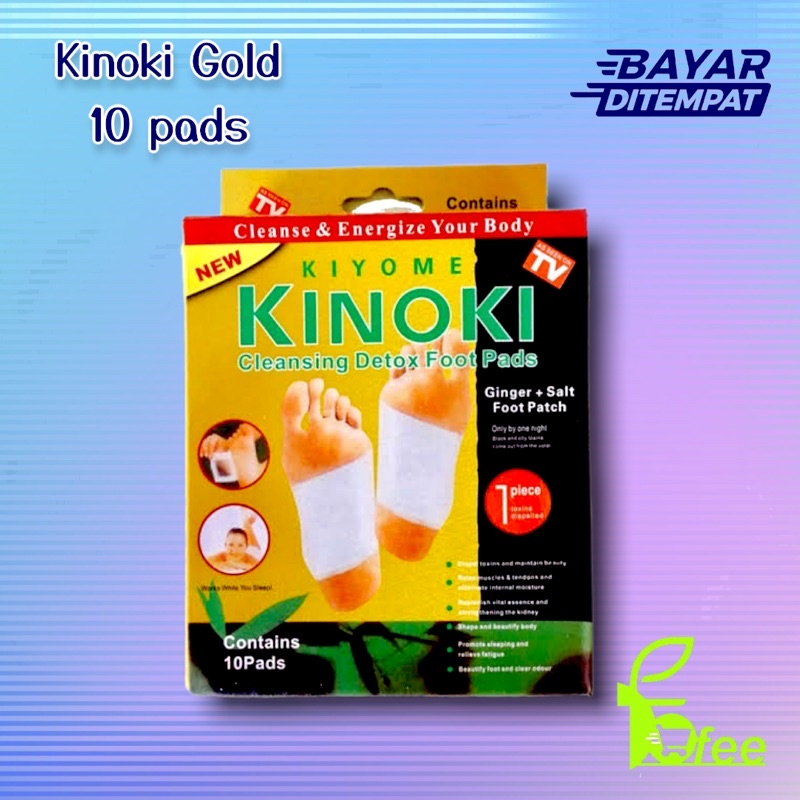 [IMPORT] - Kinoki Pad Gold Original Koyo Herbal Kaki Kinoki Gold Detox Original Isi 10 Pad
