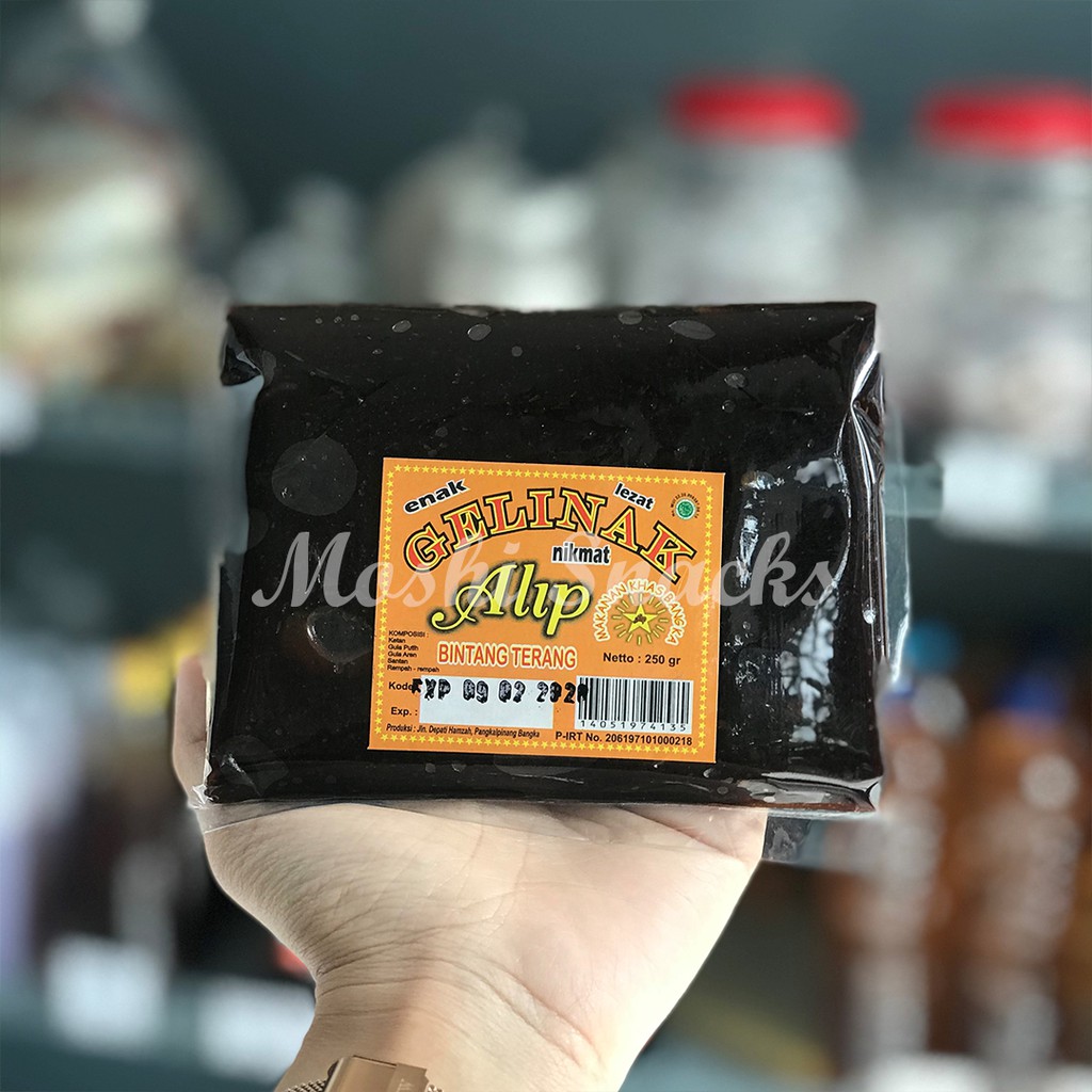 

Gelinak Cap Alip Bintang Terang 250gr Asli Bangka / Dodol Gelinak Ketan Bangka