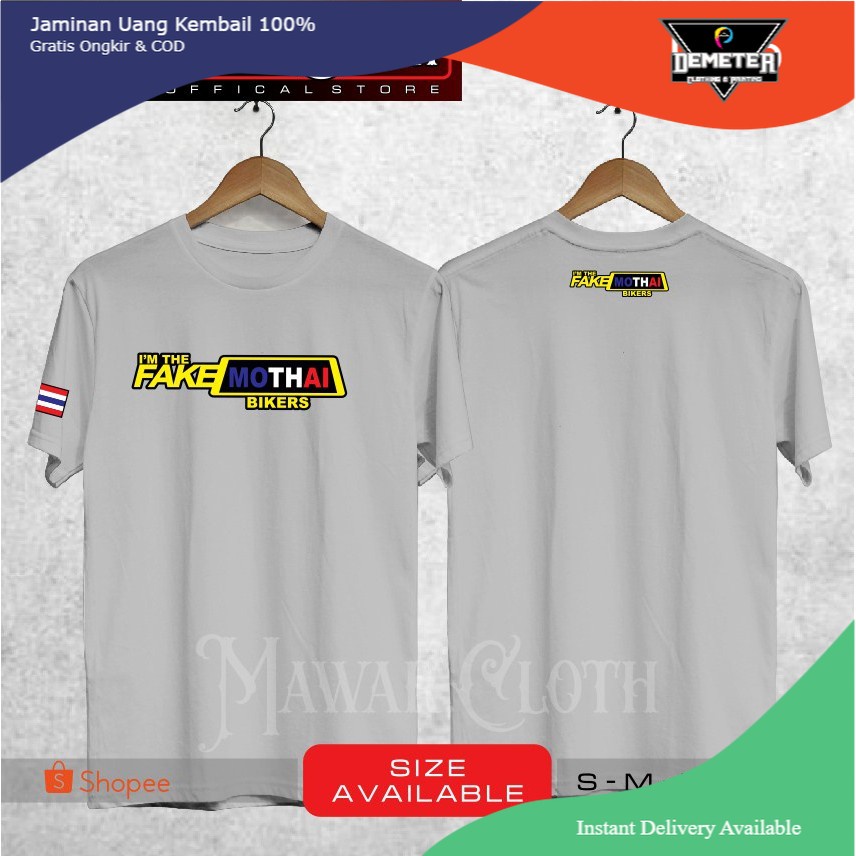 Kaos / Baju / Tshirt Distro Motor Fake Mothai Thailook Thailand Keren -Demeter