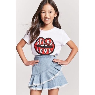 MYSTIQUE.ID-BAJU KAOS SPEAK LOVE T-SHIRT LUCU DAN AESTHETIC