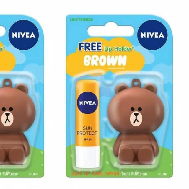 Nivea Lip Balm Ultra Care & Protect With Line Lip Holder Brown