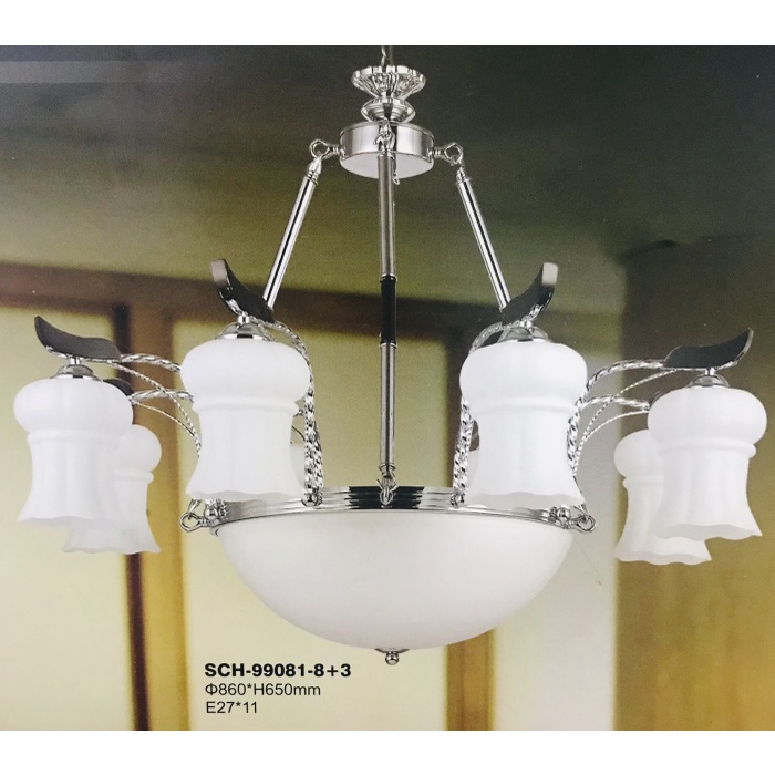 LAMPU GANTUNG/HIAS/MINIMALIS/BUNGA 11 LAMPU