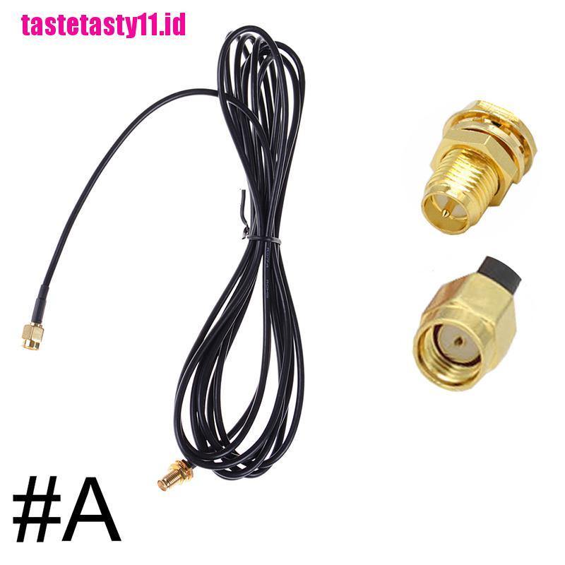 (TTID) Adaptor Konektor Kabel Coaxial SMA Male Ke Female Panjang 10M