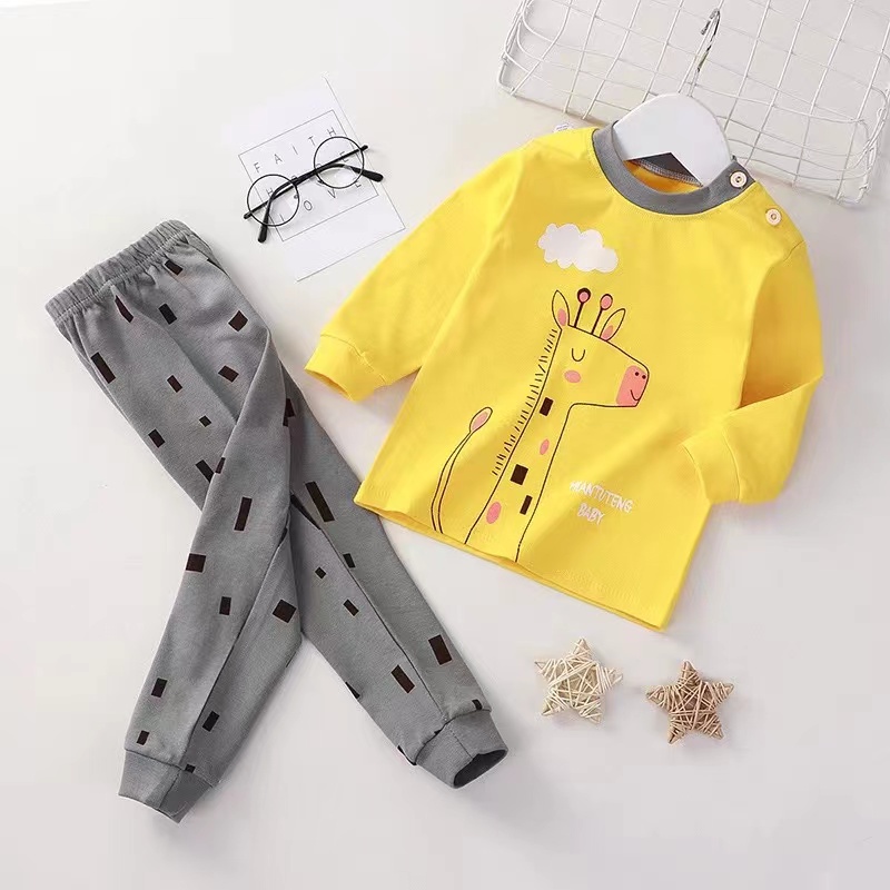 FORSLEEP Z-5 Piyama 1-4 tahun Lengan Panjang Baju Tidur Anak Laki Perempuan Import Murah Setelan Rum