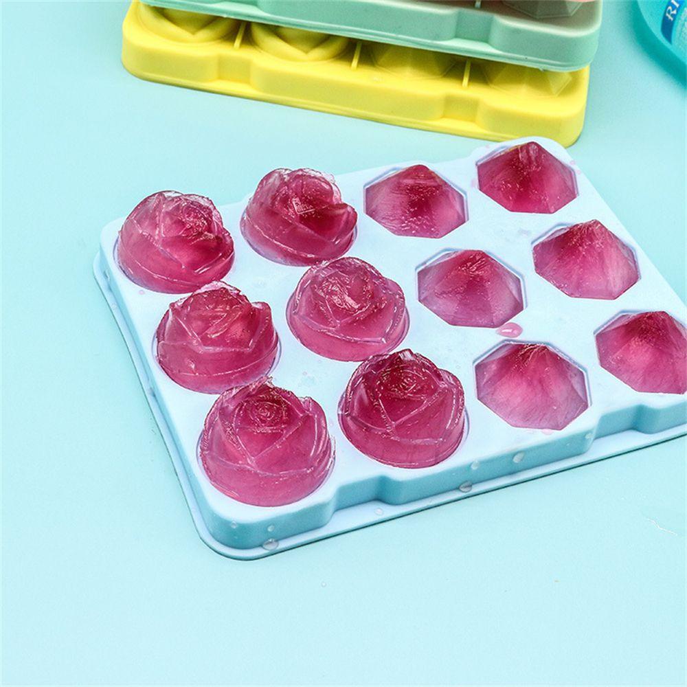 Preva Cetakan Es Mawar 12kisi Bunga Es Batu Ice Cream Mold Silicone