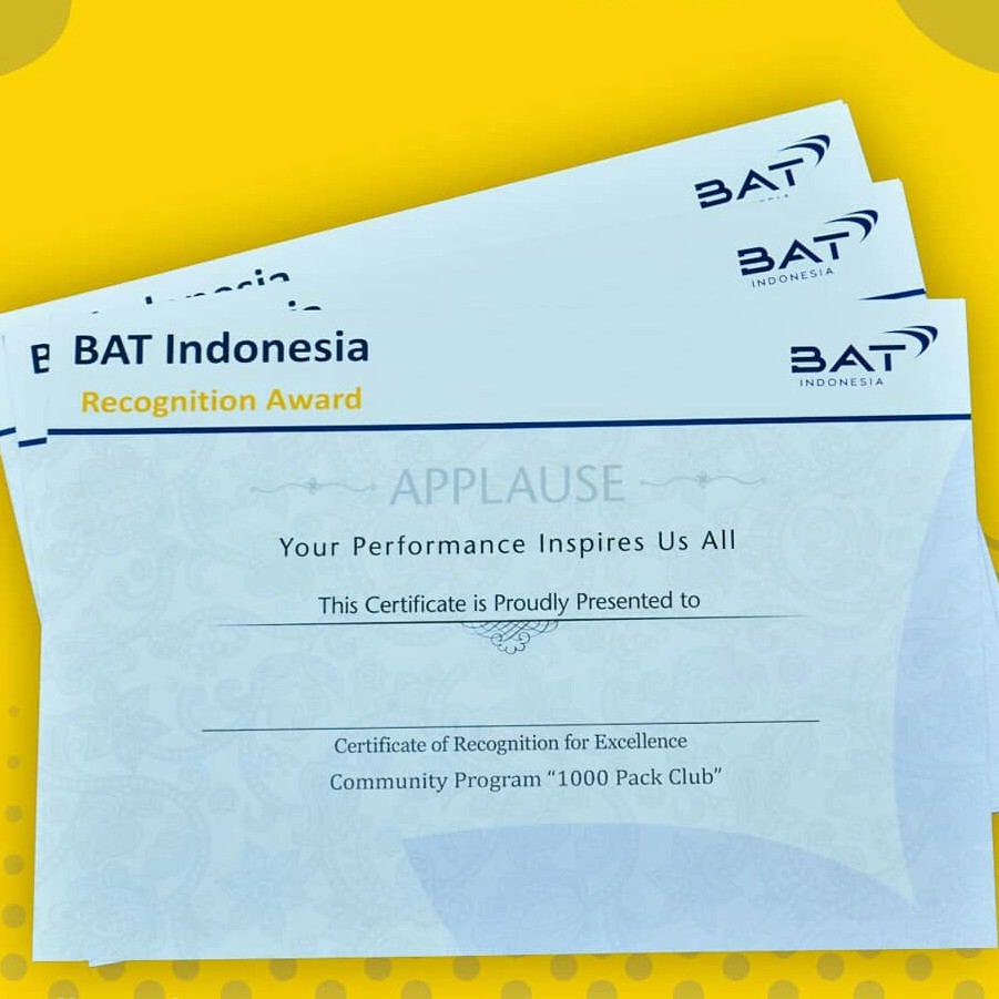 

SERTIFIKAT/ SERTIFIKAT PREMIUM/ SERTIFIKAT CUSTOM/ PIAGAM