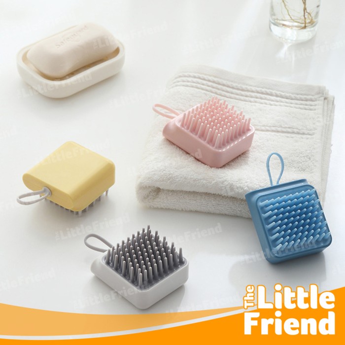 Sikat Mandi Hewan Anjing Kucing Pet Bath Brush Grooming Comb Rubber