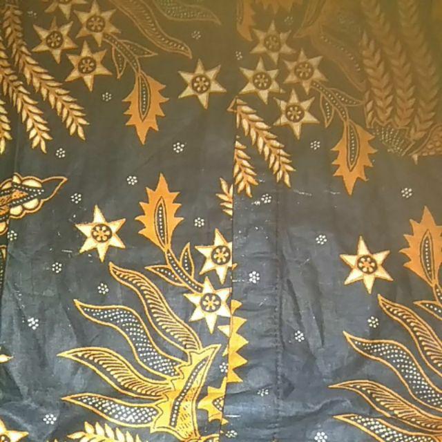 Couple Gamis Sogan 2501 Ceker Manggar Mas Kombinasi Batik Sarimbit