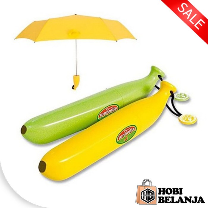Payung bentuk pisang / Payung lucu / Payung Kuning
