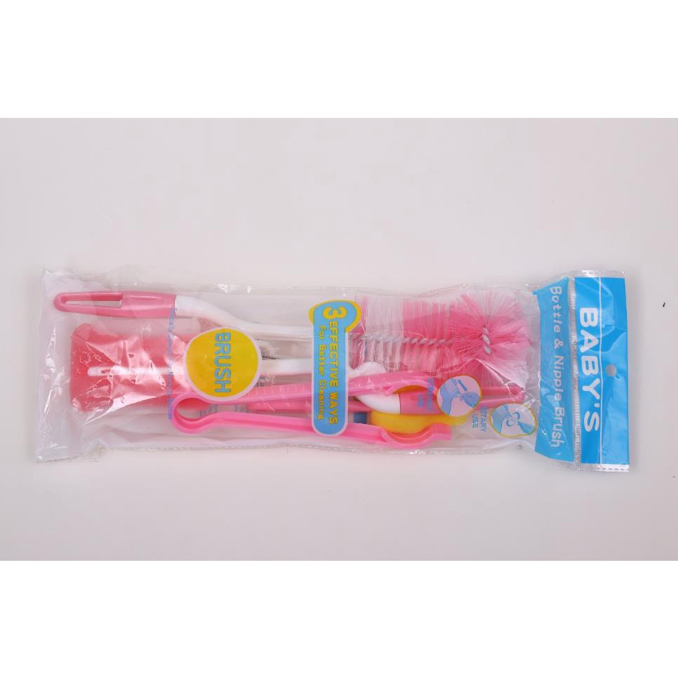 Sikat Sponge Pembersih Dot Botol Bayi 1 Set 7pcs Sikat Pembersih Botol Susu Bayi