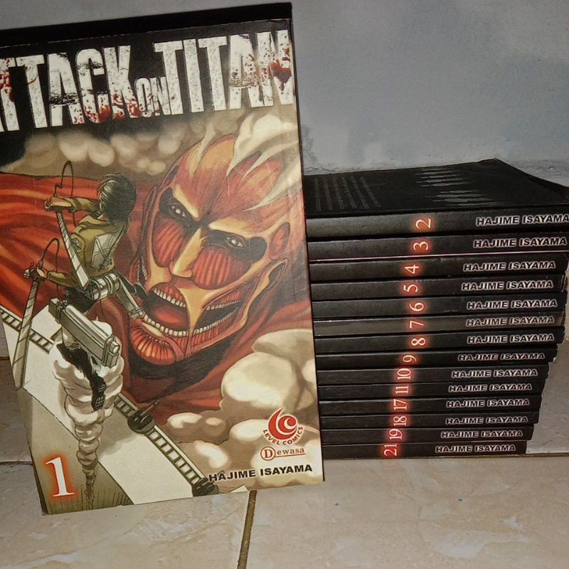 Komik Attack on titan AOT volume 1-21 min vol (12-16,20)