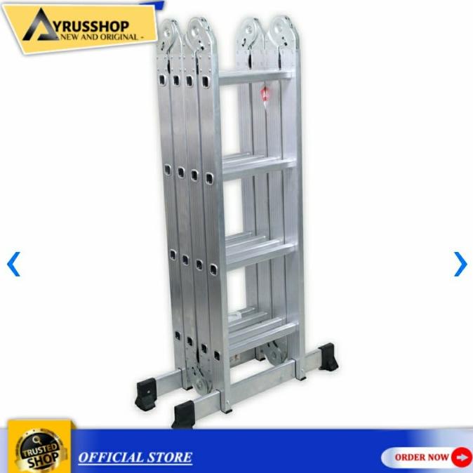 %$%$%$%$] Tangga Lipat Alumunium 4.4m Krisbow Multipurpose Ladder Original