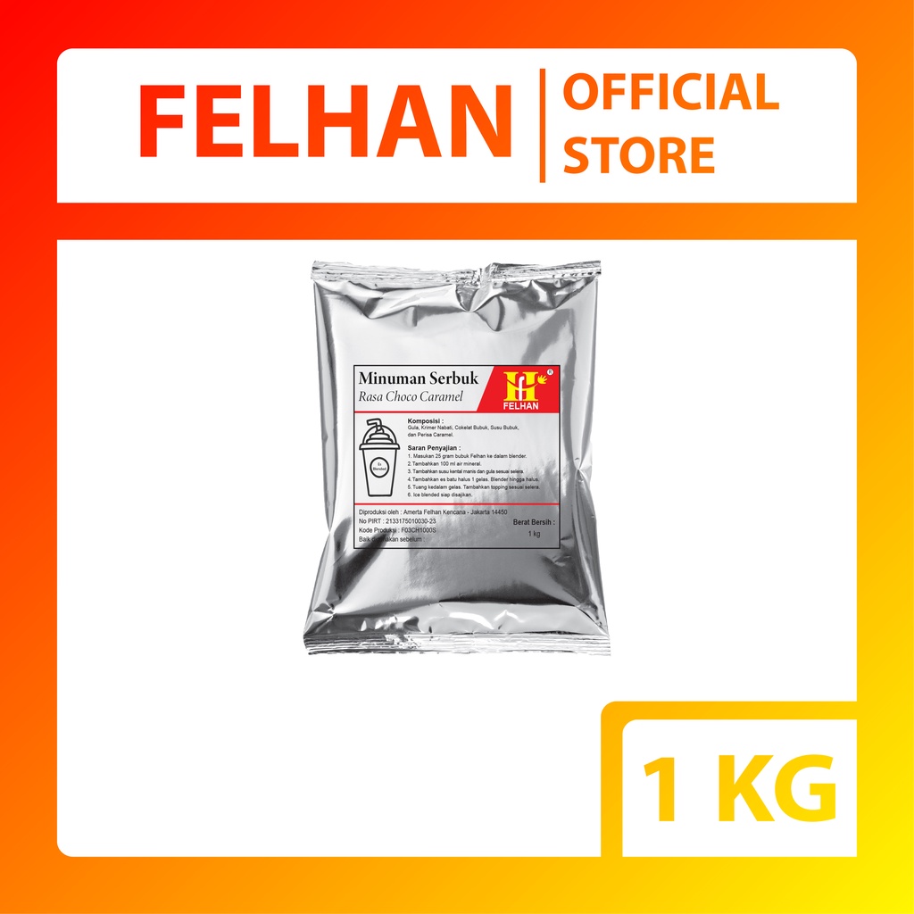 

FELHAN - Bubuk Minuman / Bubble Drink Rasa Choco Caramel (1000 gram)