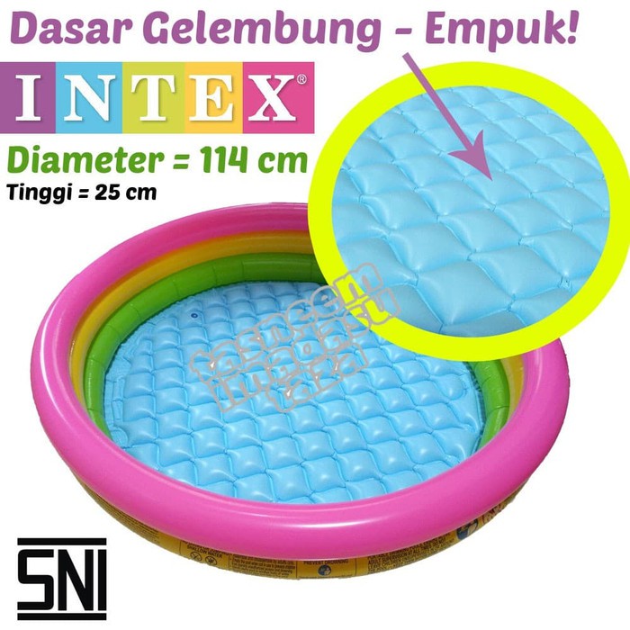 AM -  KOLAM RENANG ANAK INTEX 3 RING 114CM 57412NP - KOLAM INTEX