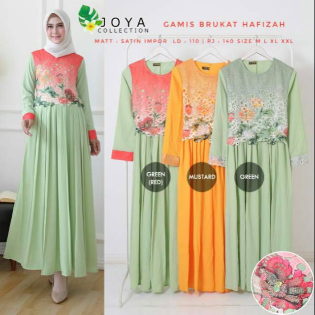 gamis bruklat hafizah