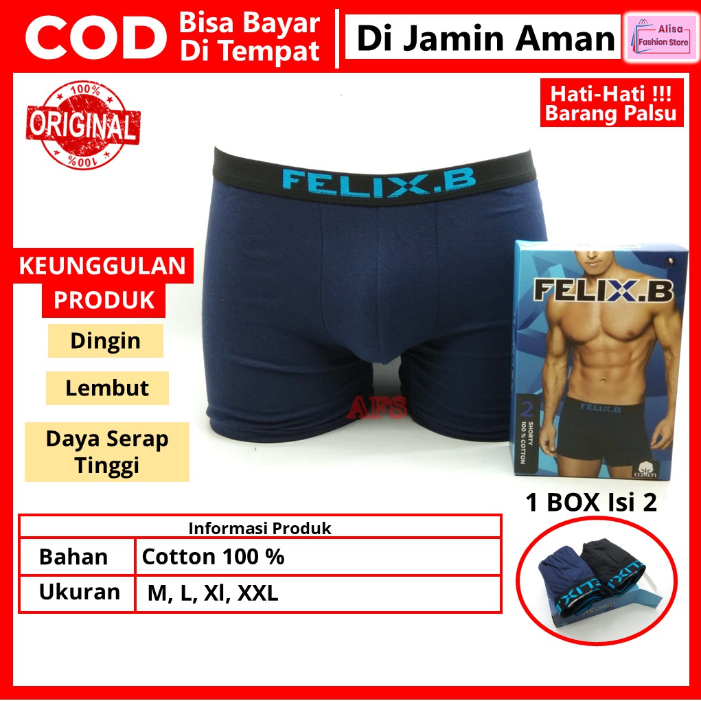 Celana Kolor Dalam CD Sempak Pria Dewasa Underwear Cowok Bahan Catton Ukuran M L Xl XXL