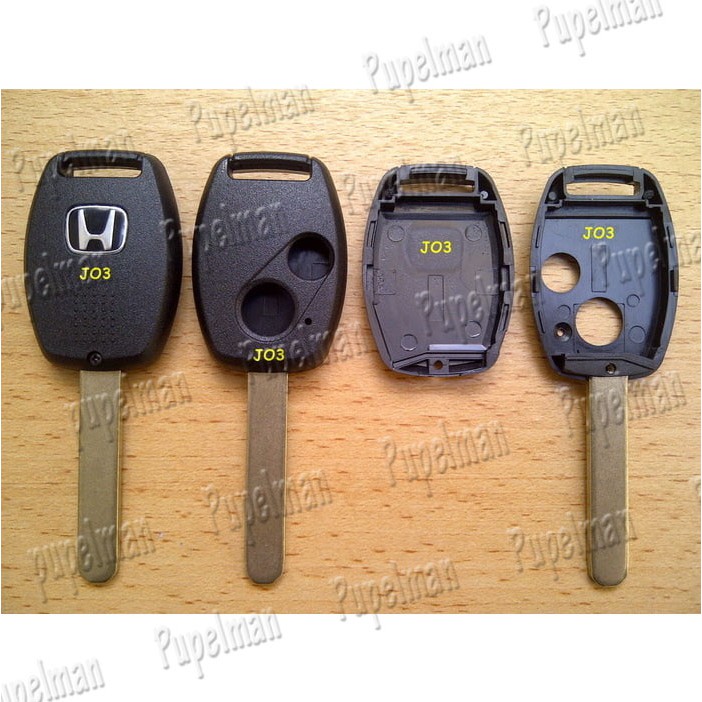 Anak Batang Casing Rumah Kunci Lipat Honda 2 Tombol JAZZ CRV BRIO CITY Flip Key Case Remote Remot Pi
