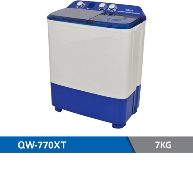 Aqua Japan QW-770XT Twin Tub Mesin Cuci [7 Kg]