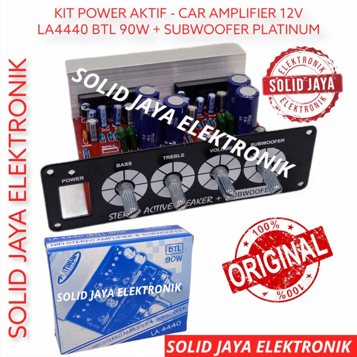 KIT POWER AKTIF AMPLIFIER 12V LA4440 BTL SUBWOOFER LA MOBIL PLATINUM