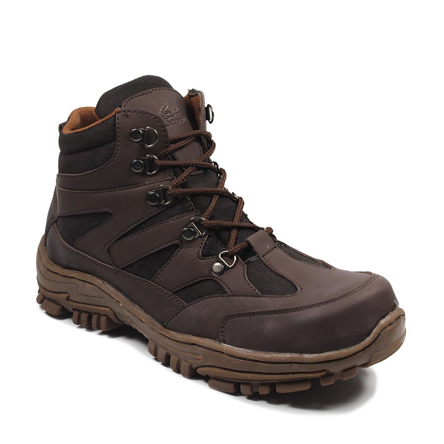 Sepatu Boots Safety Crocodile Navigator Boots Ujungbesi Steel Toe Work Mountain Tracking Hiking