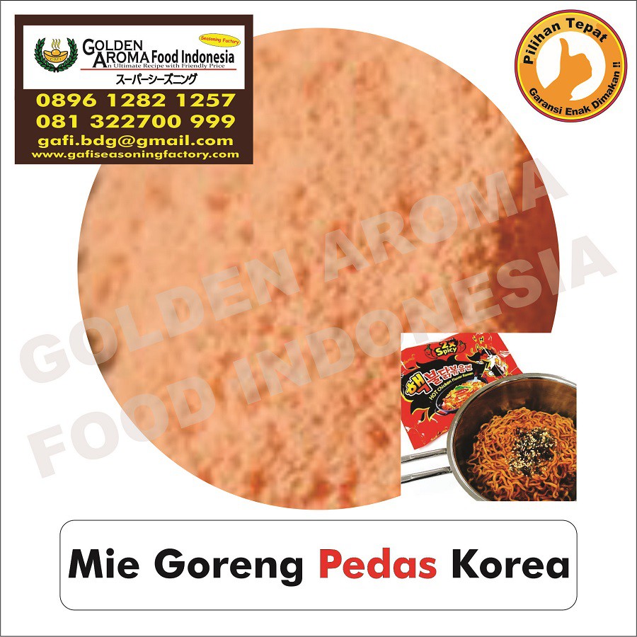 Bumbu Tabur Rasa Mie Goreng Pedas Korea 1kg, Jual Bubuk