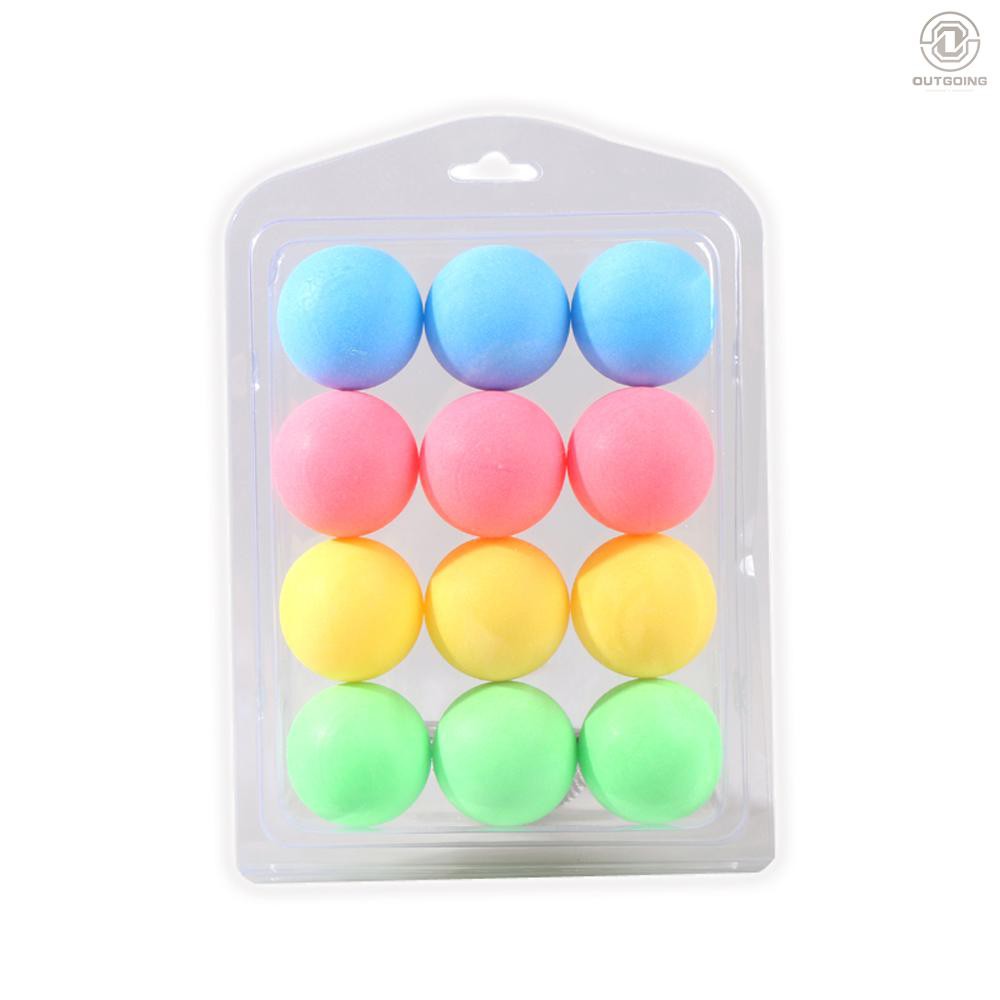 Og 12pcs Colorful Table Tennis Balls Table Tennis Decor Balls Multi Functional Table Tennis Ball Lucky Draw Entertainment Equipment Shopee Indonesia