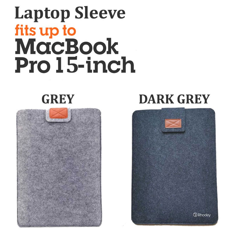 Sarung Laptop / Sleeve Case Laptop 11 13 15 inch Grey Tas