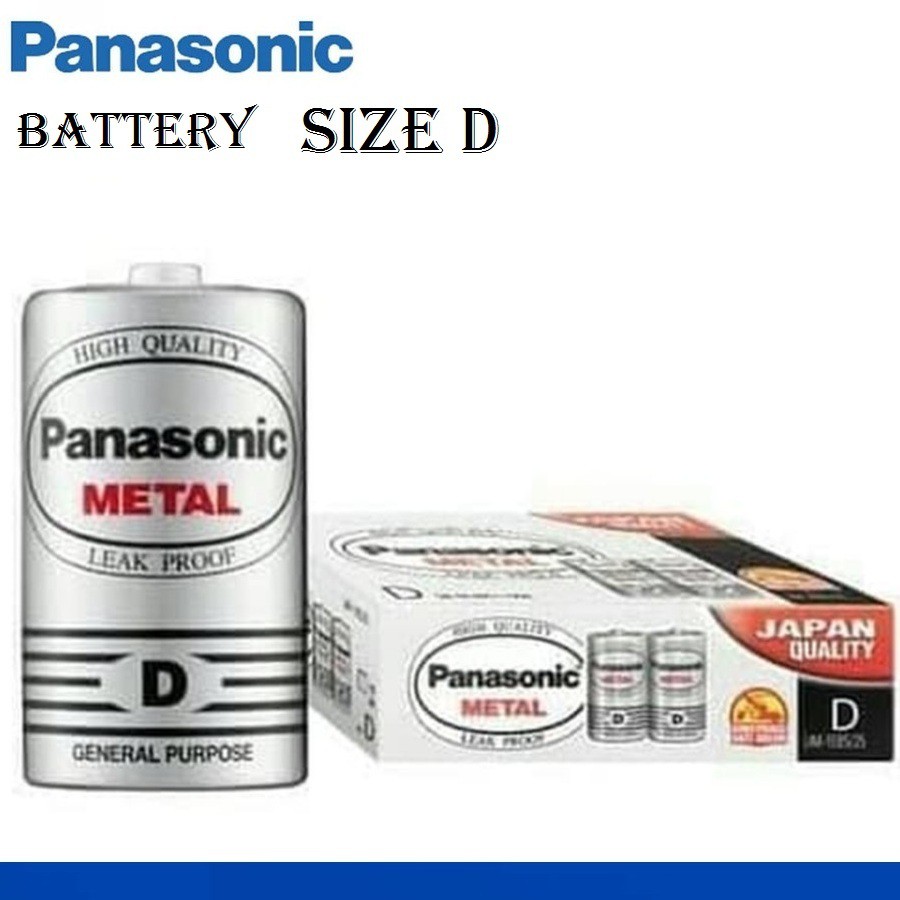 Panasonic Baterai Size D Metal Battery Besar