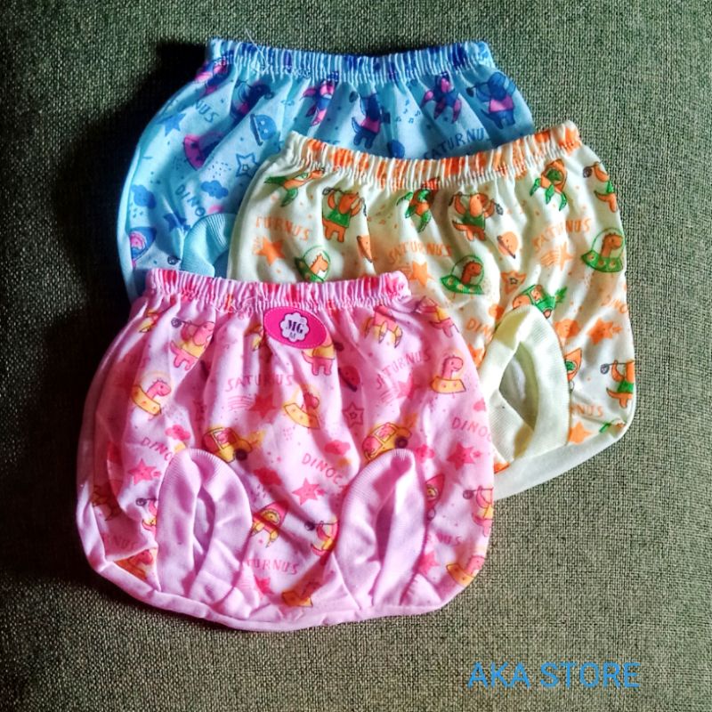 3 pcs celana kacamata pop bayi size M