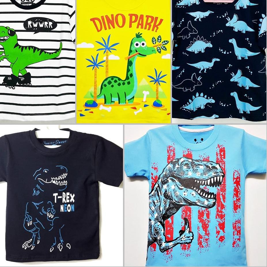 WFPV { HOT  } Baju Kaos Anak Oshkosh Motif Dinosaurus Full Print ~